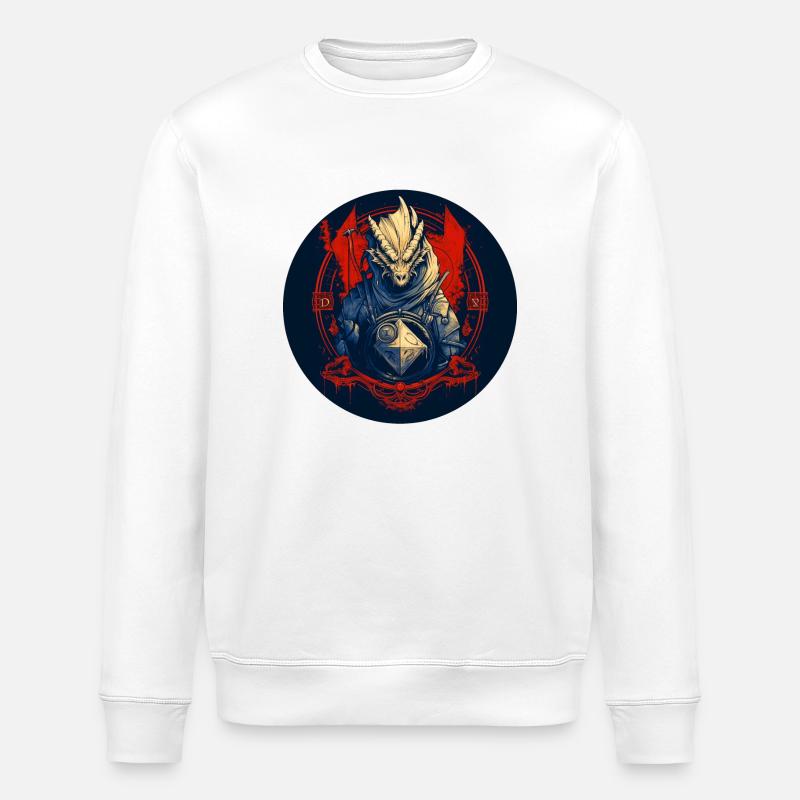 Le jeu de rôle Lizard - Sweat bio ROLLER Stanley/Stella Unisexe - blanc
