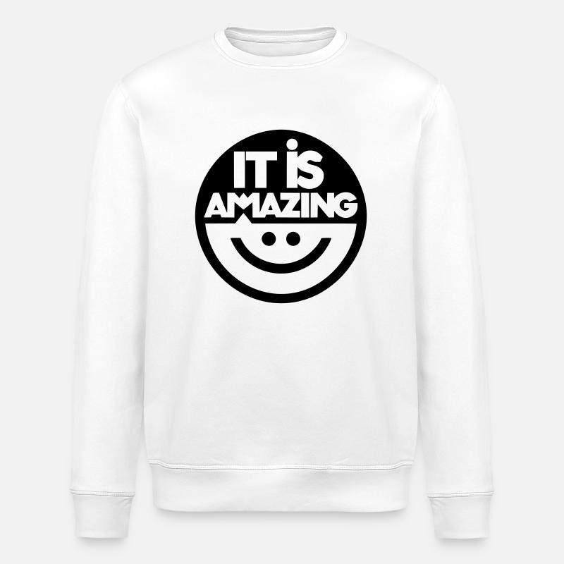 Verblüffend - Stanley/Stella Unisex Bio-Sweatshirt ROLLER - Weiß