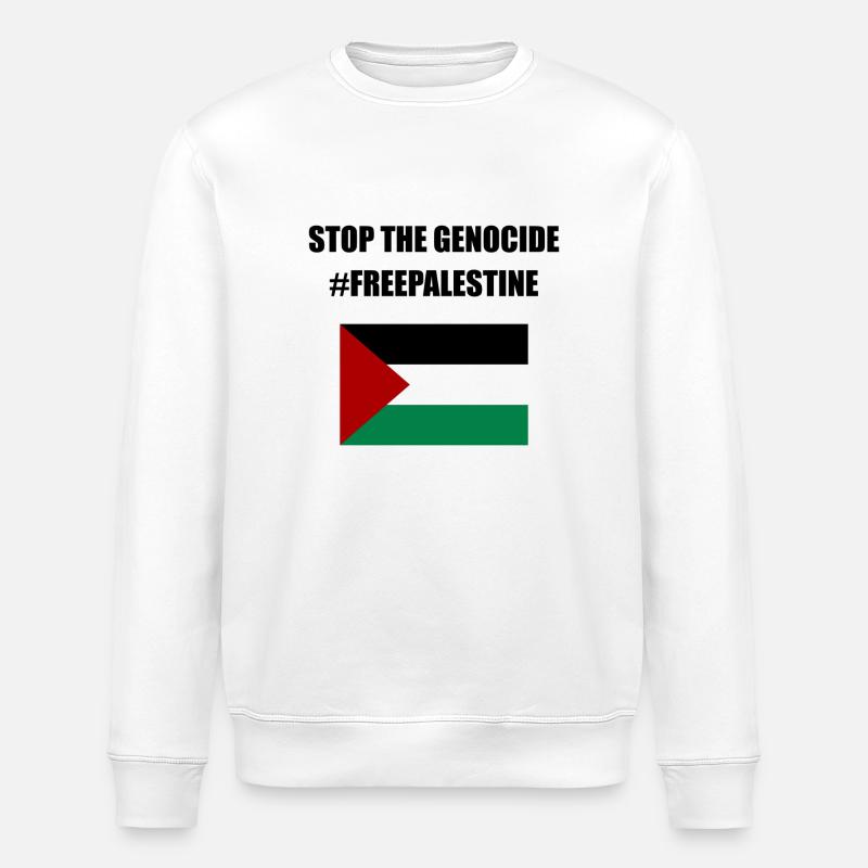 Palestine libre - Sweat bio ROLLER Stanley/Stella Unisexe - blanc