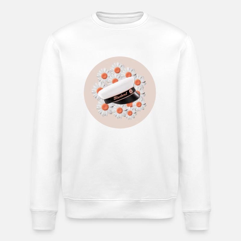 Abschlussfeier 2024 Abiturfeier - Stanley/Stella Unisex Bio-Sweatshirt ROLLER - Weiß