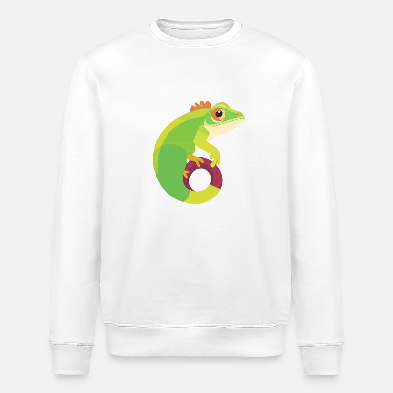 Chamäleon gürn - Stanley/Stella Unisex Bio-Sweatshirt ROLLER - Weiß