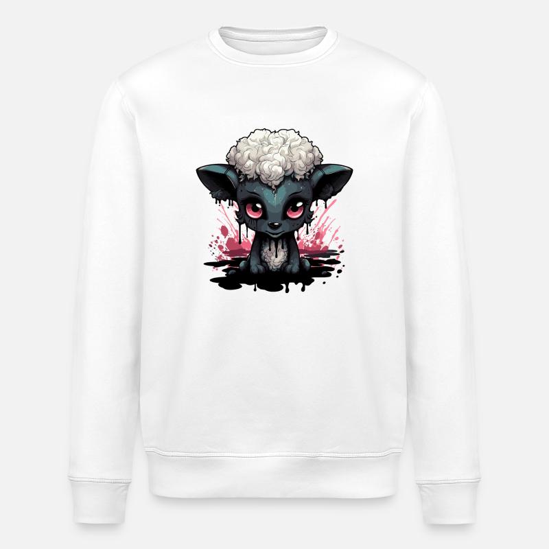 Mouton gothique mignon - Sweat bio ROLLER Stanley/Stella Unisexe - blanc