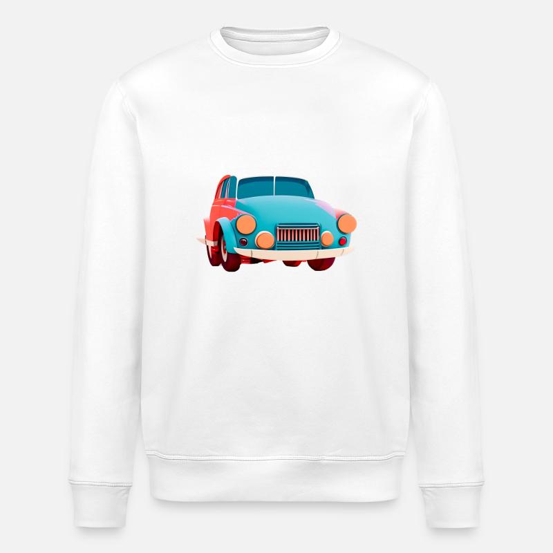 Vieille voiture abstraite - Sweat bio ROLLER Stanley/Stella Unisexe - blanc