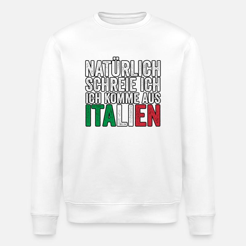 Italie Vaffanculo italien - Sweat bio ROLLER Stanley/Stella Unisexe - blanc