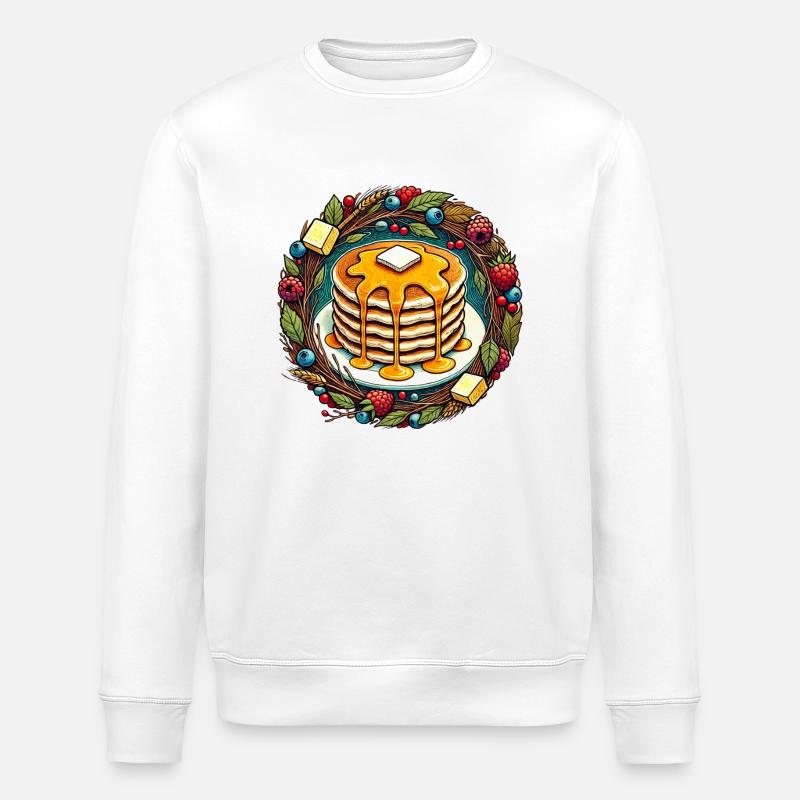 Pfannkuchen - Stanley/Stella Unisex Bio-Sweatshirt ROLLER - Weiß