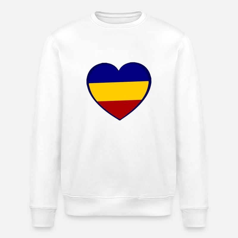Die rumänische Liebe - Stanley/Stella Unisex Bio-Sweatshirt ROLLER - Weiß