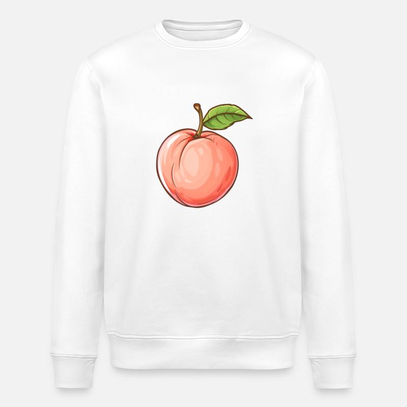 Pêche, Pêche, Fruit, Fruit - Sweat bio ROLLER Stanley/Stella Unisexe - blanc