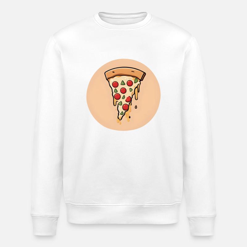 Pepperoni Melt - Stanley/Stella Unisex Bio-Sweatshirt ROLLER - Weiß
