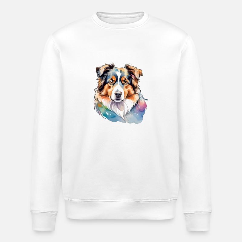 Berger Australien Aquarelles - Sweat bio ROLLER Stanley/Stella Unisexe - blanc