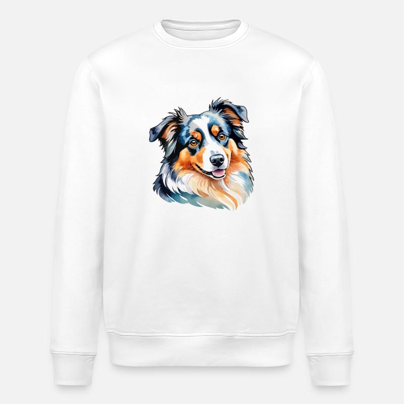 Berger Australien Aquarelles - Sweat bio ROLLER Stanley/Stella Unisexe - blanc
