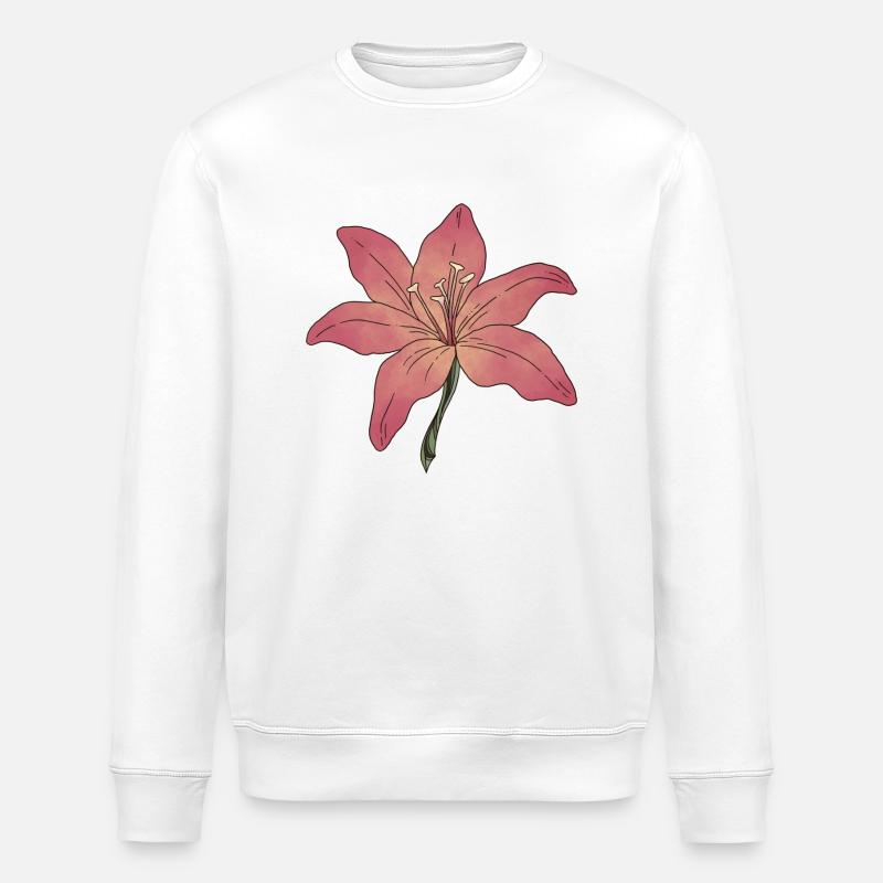 Fleur de lys - Sweat bio ROLLER Stanley/Stella Unisexe - blanc