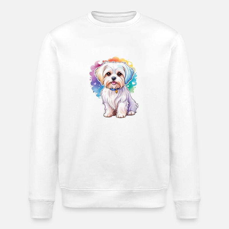 Aquarelles de Malteser - Sweat bio ROLLER Stanley/Stella Unisexe - blanc