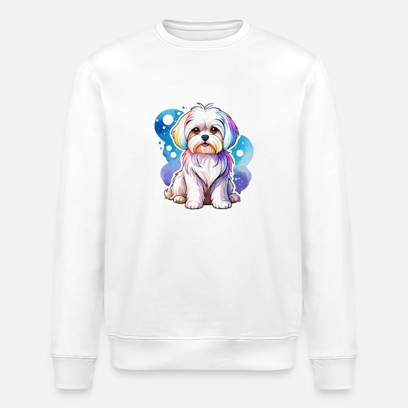 Aquarelles de Malteser - Sweat bio ROLLER Stanley/Stella Unisexe - blanc