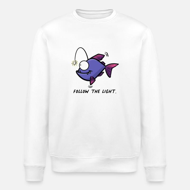 Follow the light - Stanley/Stella Unisex Bio-Sweatshirt ROLLER - Weiß