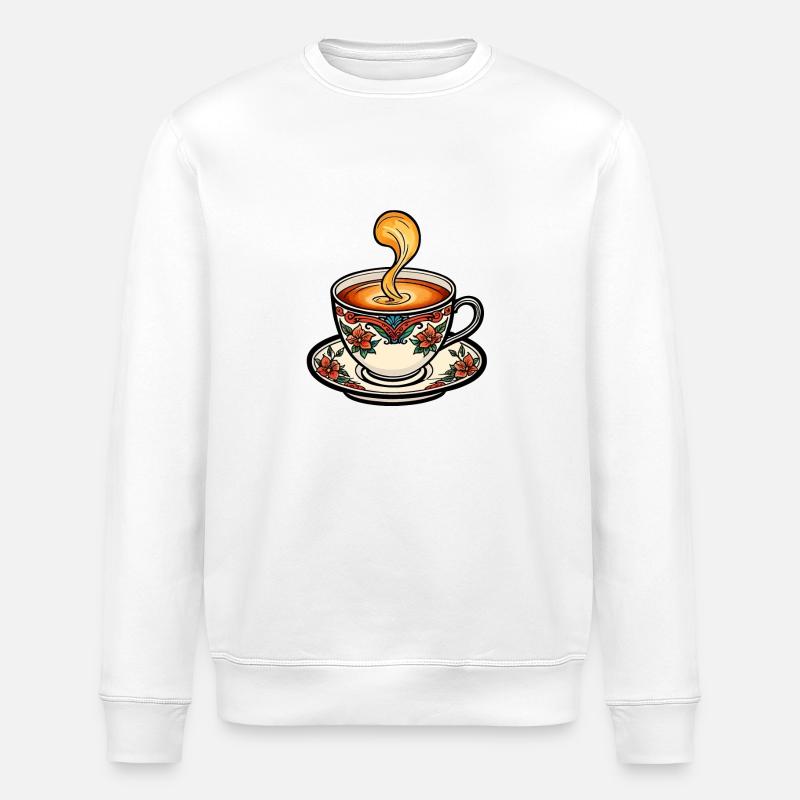 Tasse à thé Neo Traditionnel - Sweat bio ROLLER Stanley/Stella Unisexe - blanc