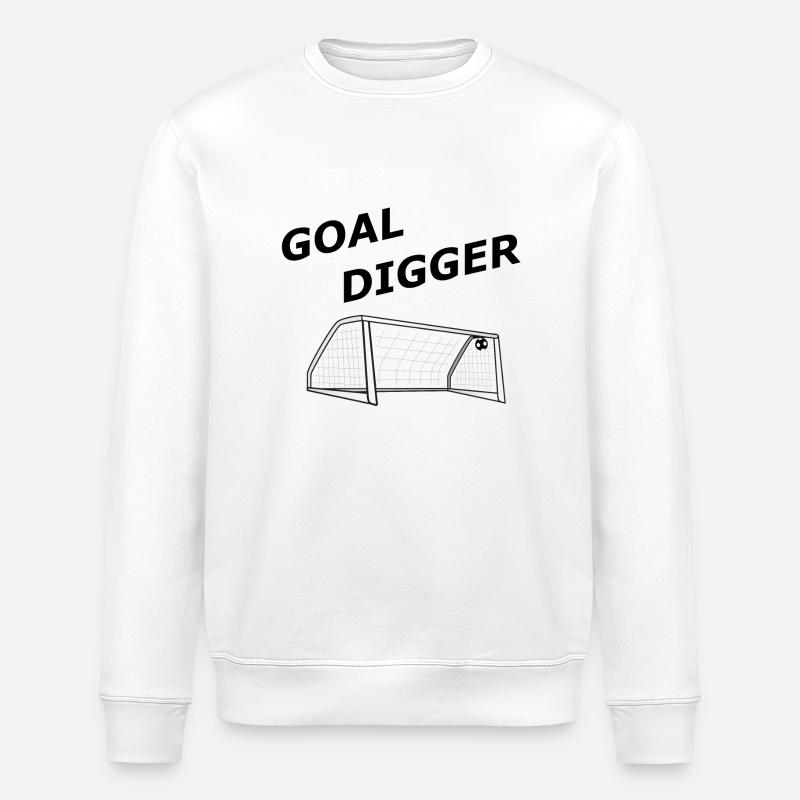 Creuseur de but - Sweat bio ROLLER Stanley/Stella Unisexe - blanc
