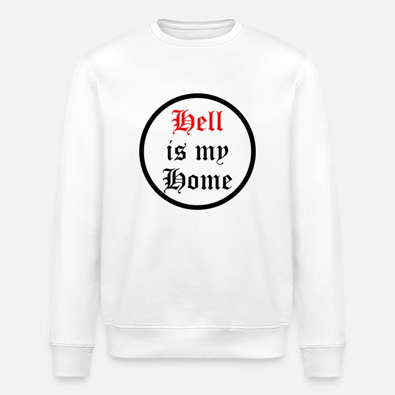 L’enfer est ma maison - Sweat bio ROLLER Stanley/Stella Unisexe - blanc