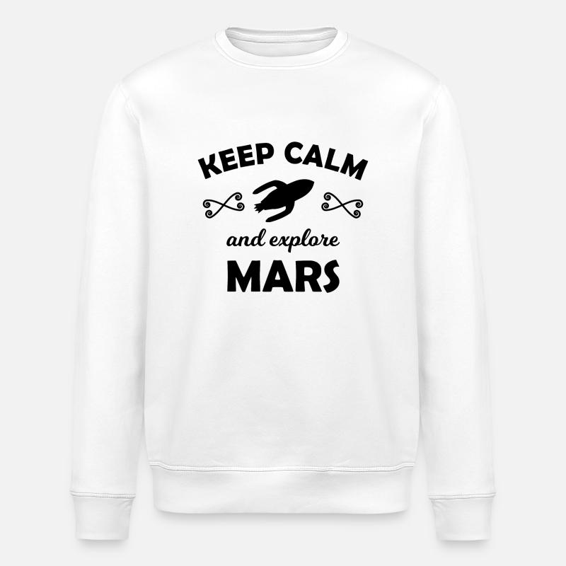 L’aventure dans l’espace - Sweat bio ROLLER Stanley/Stella Unisexe - blanc