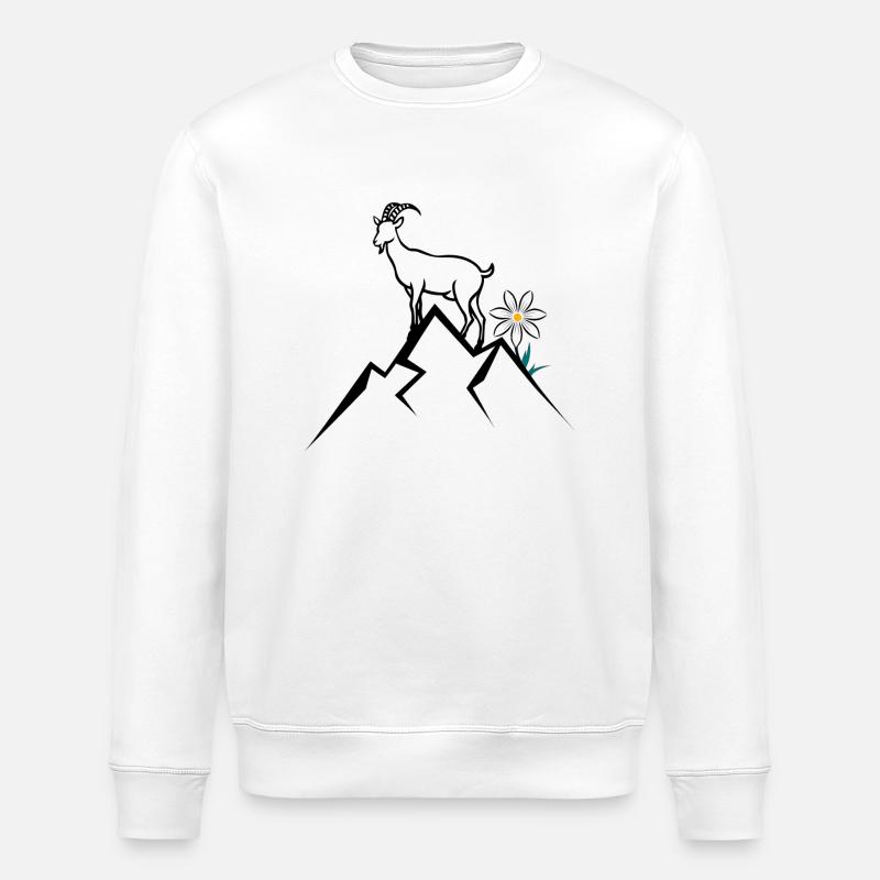 Berg, Alpen - Stanley/Stella Unisex Bio-Sweatshirt ROLLER - Weiß