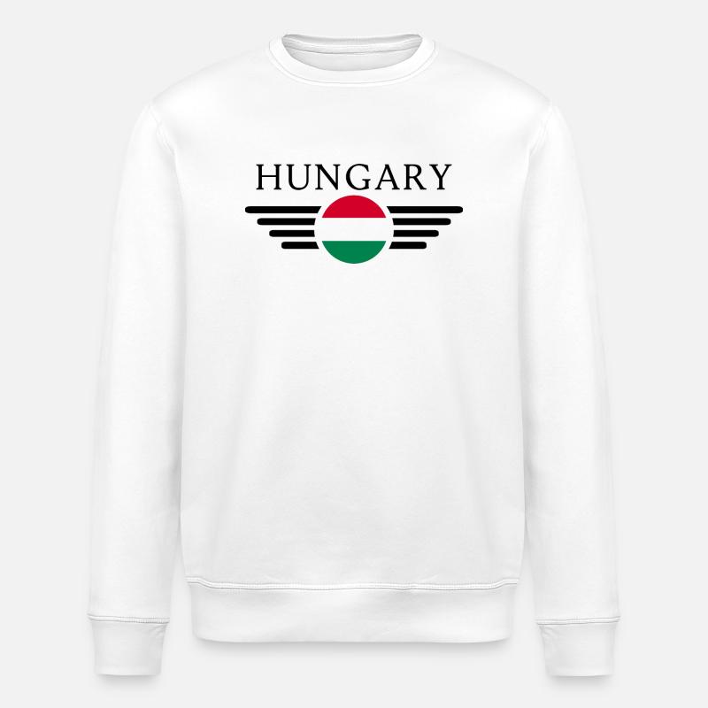 Ich liebe Ungarn - Stanley/Stella Unisex Bio-Sweatshirt ROLLER - Weiß