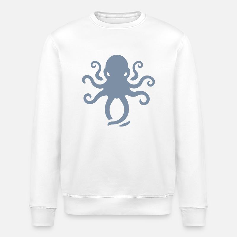 octo mad logo - Stanley/Stella Unisex Bio-Sweatshirt ROLLER - Weiß