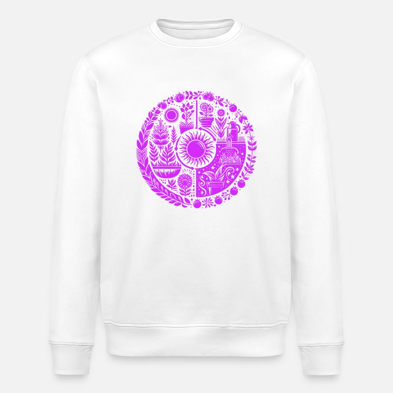 Permaculture Cycle - Sweat bio ROLLER Stanley/Stella Unisexe - blanc
