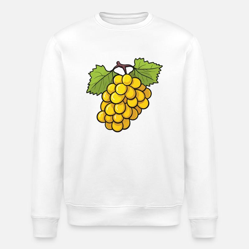 Weintrauben Symbol - Stanley/Stella Unisex Bio-Sweatshirt ROLLER - Weiß