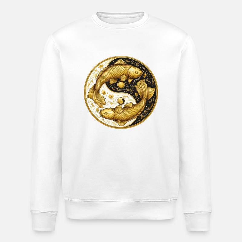 Ying Yang - Stanley/Stella Unisex Bio-Sweatshirt ROLLER - Weiß