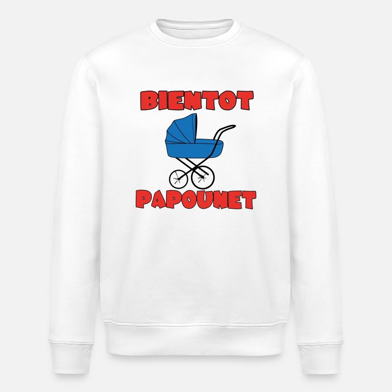 BALD DADDY - Stanley/Stella Unisex Bio-Sweatshirt ROLLER - Weiß