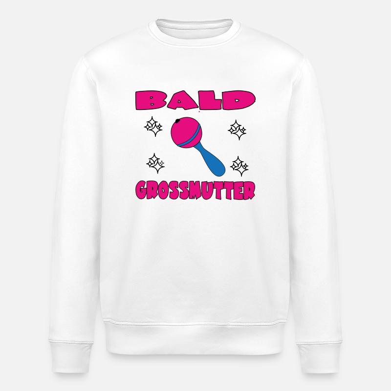 KAHLE GROSSMUTTER - Stanley/Stella Unisex Bio-Sweatshirt ROLLER - Weiß