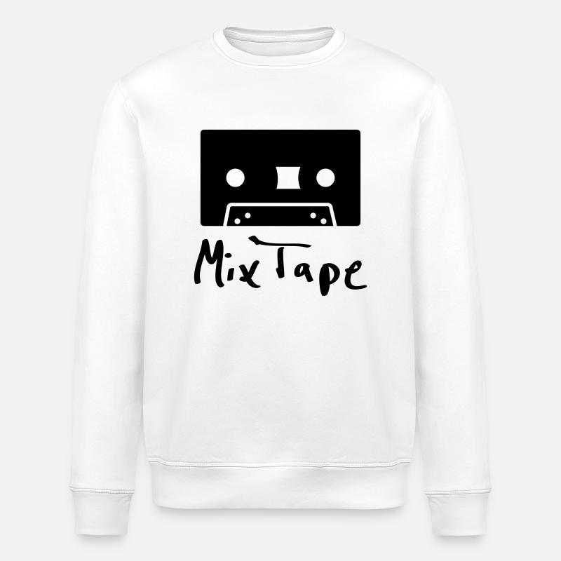 mix tape - Stanley/Stella ROLLER Unisex Organic Sweatshirt - white