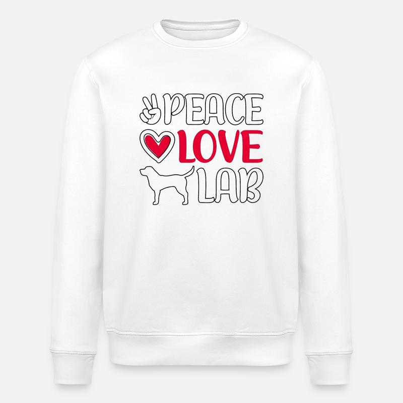 Peace Love Lab - Sweat bio ROLLER Stanley/Stella Unisexe - blanc