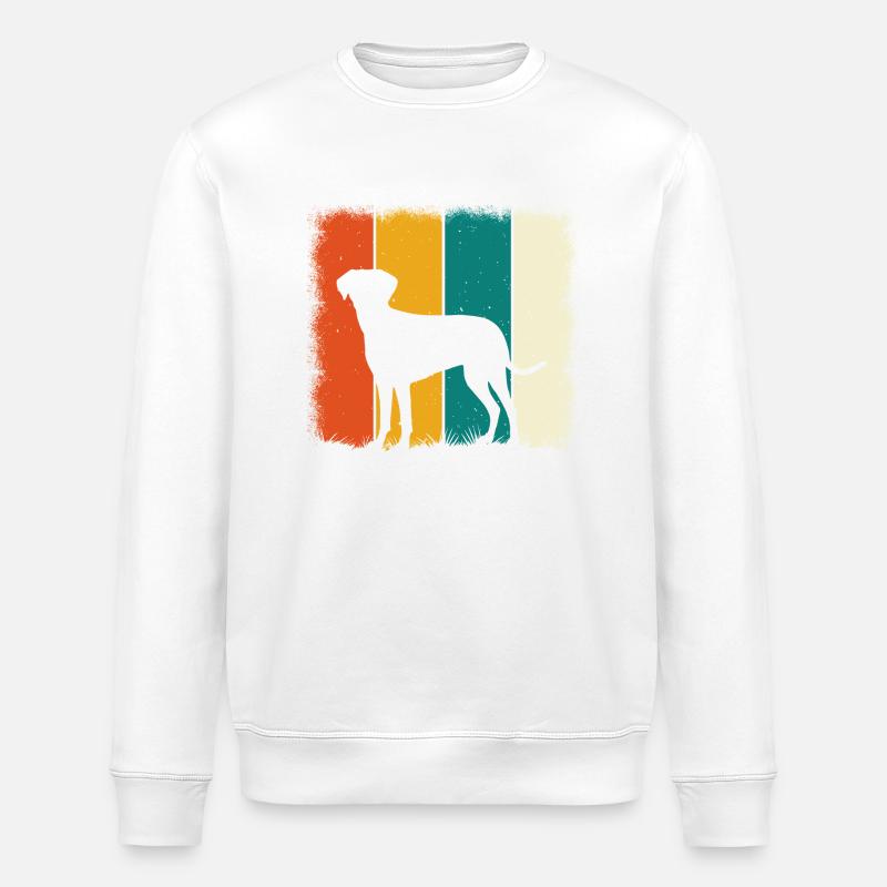 Labrador Retro - Stanley/Stella ROLLER Unisex Organic Sweatshirt - white