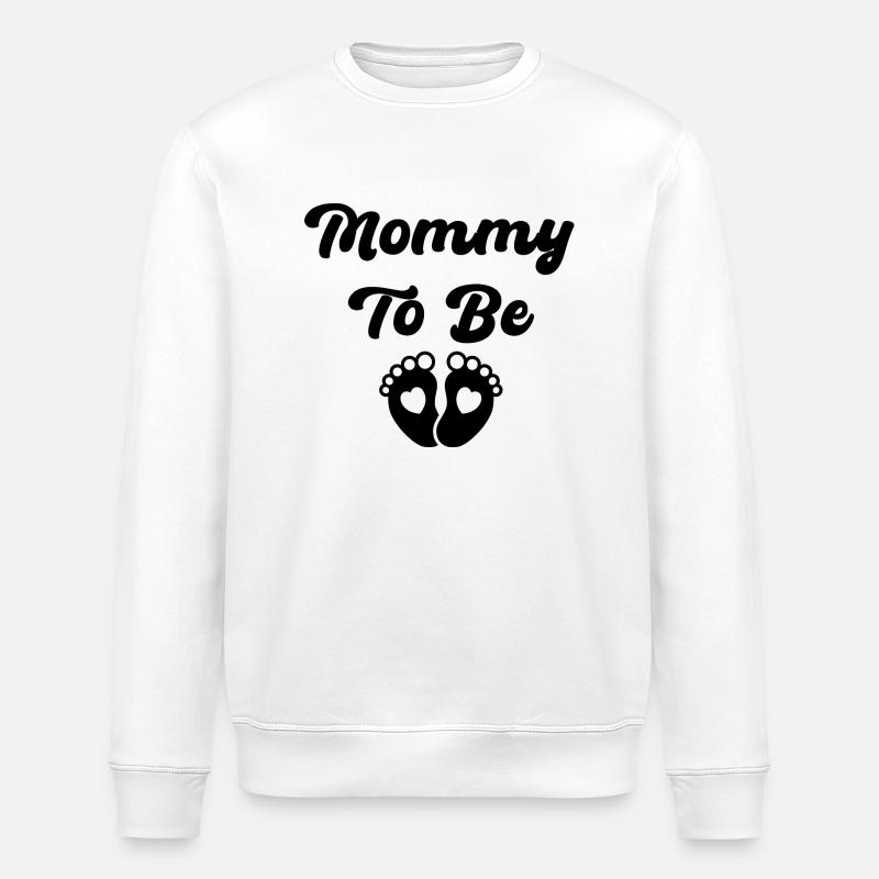 werdende Mama - Stanley/Stella Unisex Bio-Sweatshirt ROLLER - Weiß