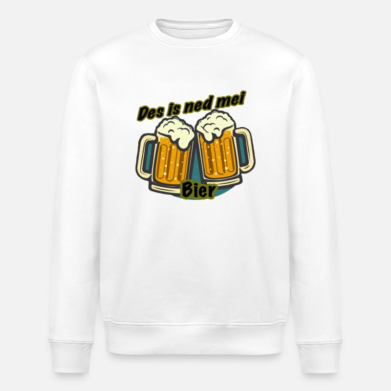 Des is ned mei Bier - Stanley/Stella Unisex Bio-Sweatshirt ROLLER - Weiß