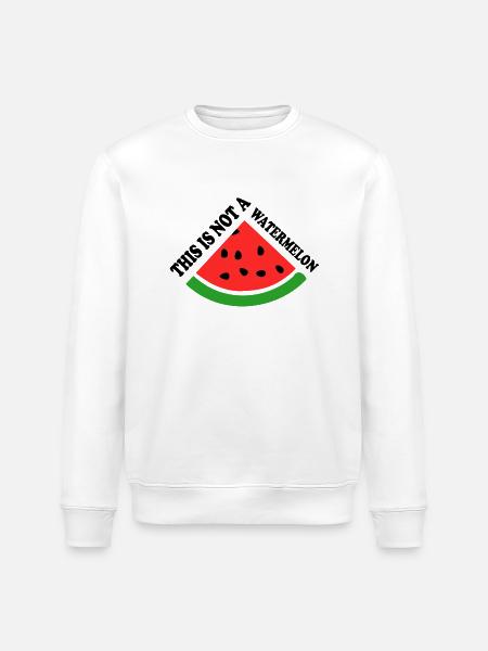 THIS IS NOT A WATERMELON - Stanley/Stella ROLLER Unisex Organic Sweatshirt - white