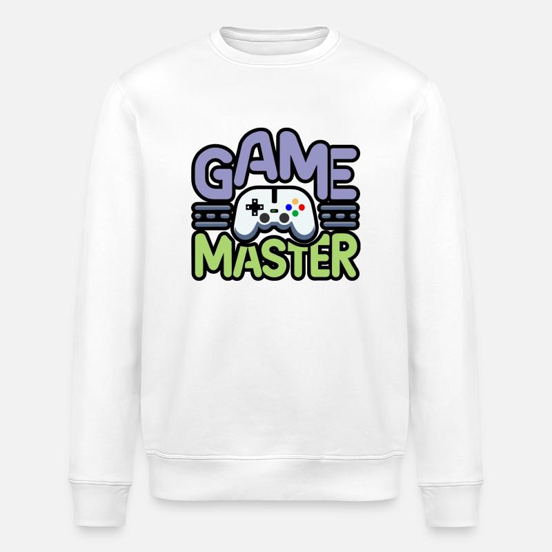 Game master - Stanley/Stella ROLLER Unisex Organic Sweatshirt - white