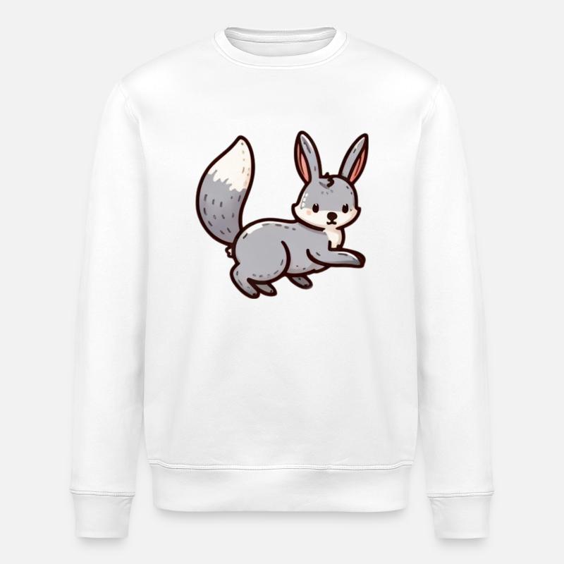 Cute Bunny - Stanley/Stella Unisex Bio-Sweatshirt ROLLER - Weiß
