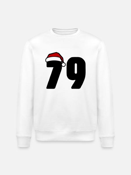 79 Number Christmas - Stanley/Stella ROLLER Unisex Organic Sweatshirt - white