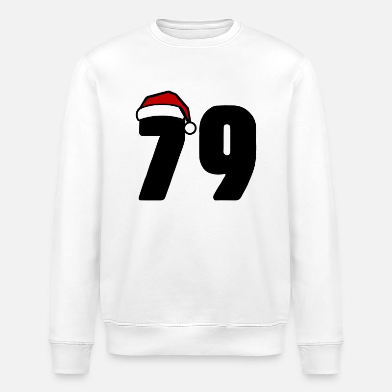 79 Numéro Noël - Sweat bio ROLLER Stanley/Stella Unisexe - blanc
