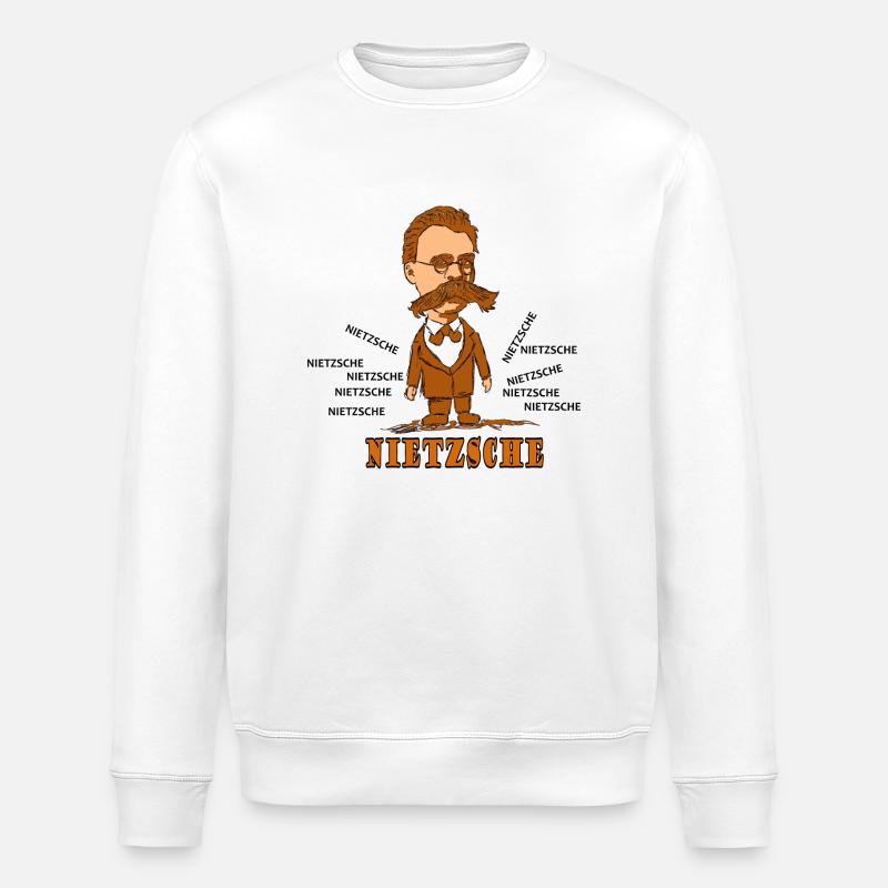 Nietzsche - Stanley/Stella Unisex Bio-Sweatshirt ROLLER - Weiß