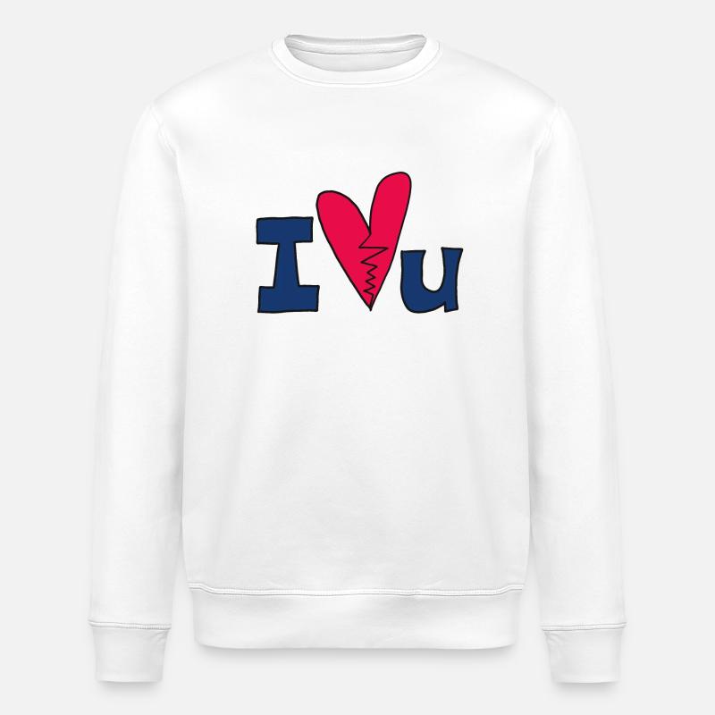 Chagrin d'amour - Sweat bio ROLLER Stanley/Stella Unisexe - blanc