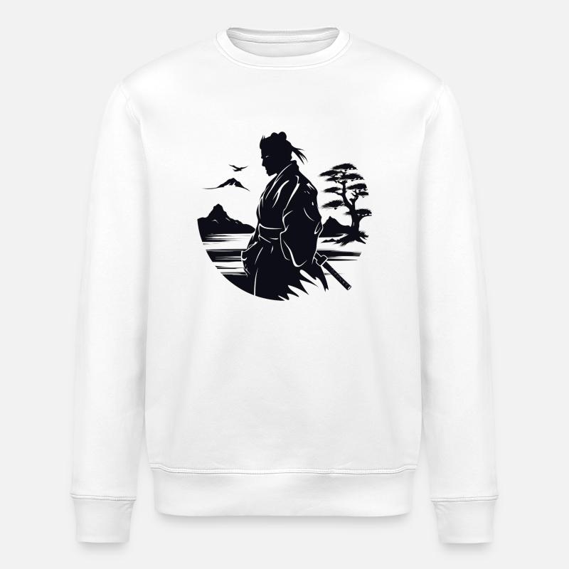 Zen-Samurai - Stanley/Stella Unisex Bio-Sweatshirt ROLLER - Weiß