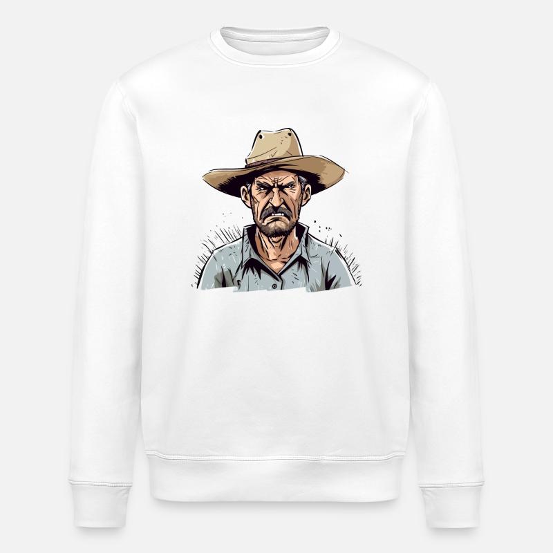Wütender Bauer Nr. 1 - Stanley/Stella Unisex Bio-Sweatshirt ROLLER - Weiß