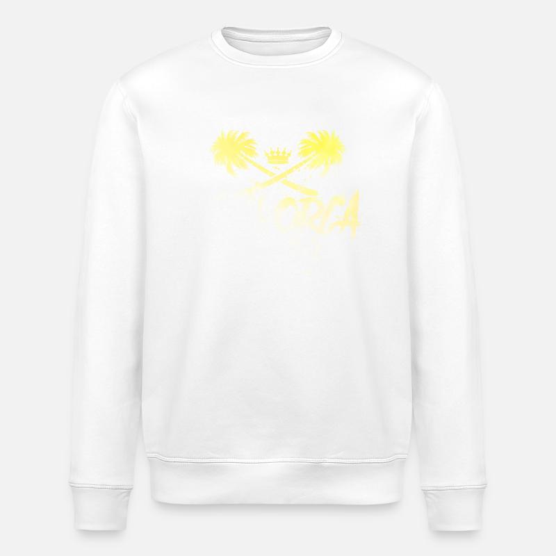 Mallorca 2024 Crown - Stanley/Stella ROLLER Unisex Organic Sweatshirt - white