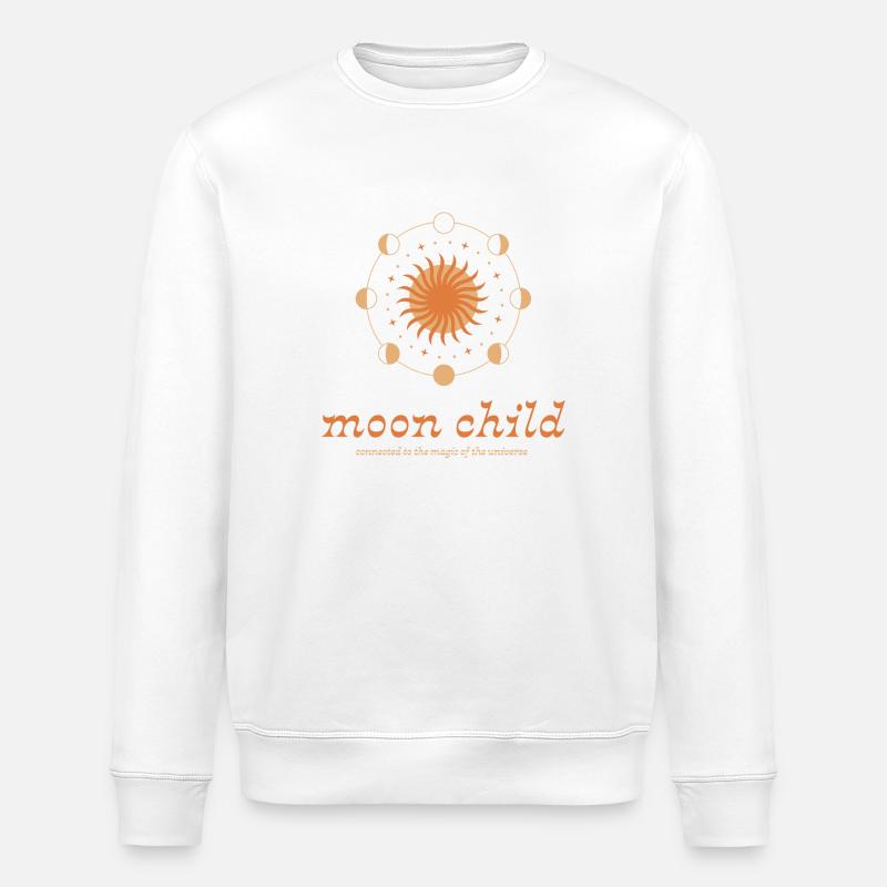 Enfant de la lune - Sweat bio ROLLER Stanley/Stella Unisexe - blanc