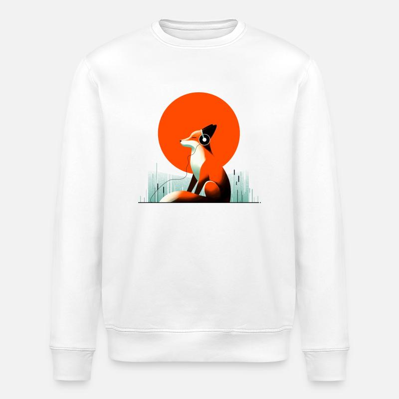 Musique Fox - Sweat bio ROLLER Stanley/Stella Unisexe - blanc