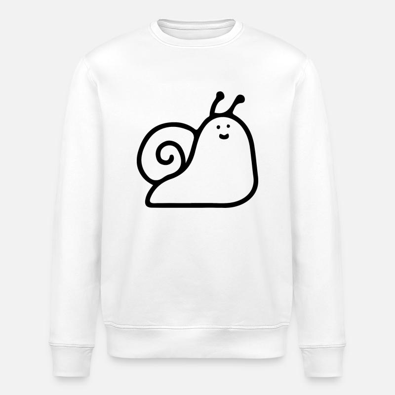 Illustration d’escargot mignon ! - Sweat bio ROLLER Stanley/Stella Unisexe - blanc