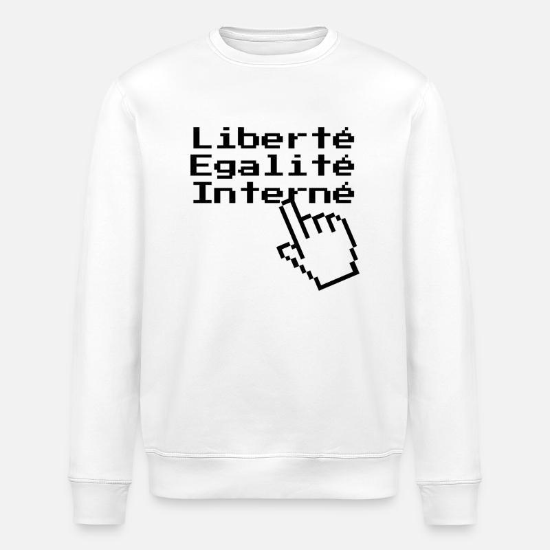 Internet - Stanley/Stella ROLLER Unisex Organic Sweatshirt - white
