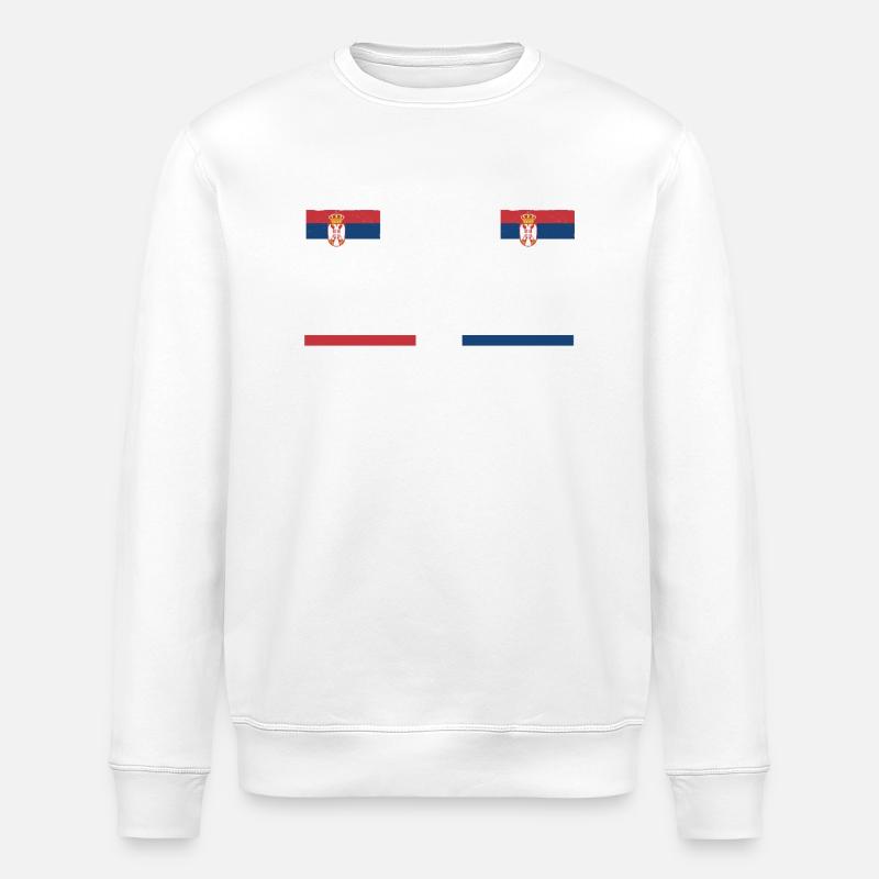 Serben Serbisch Serbien - Stanley/Stella Unisex Bio-Sweatshirt ROLLER - Weiß